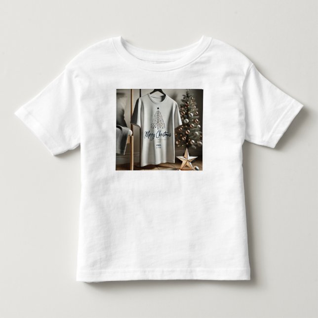 Festive 2025 Christmas Tee🎁| Perfect Holiday Gift Toddler T-shirt (Front)