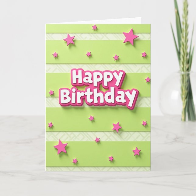 Festive 3D Letter Card (Front)