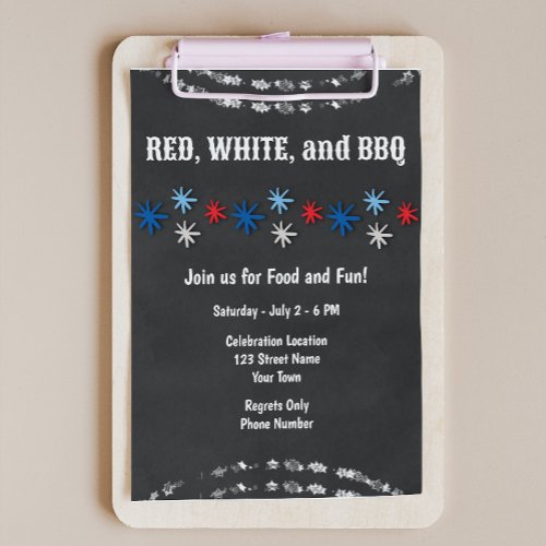 Festive 4th of July Party Invitation