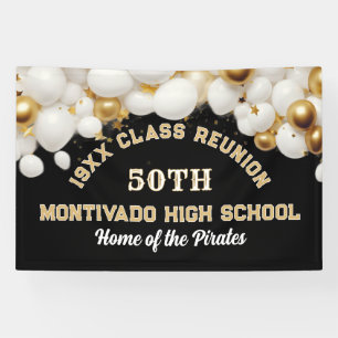 Festive 50th Class Reunion Party banner