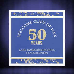 Festive 50th Class Reunion party  Napkins