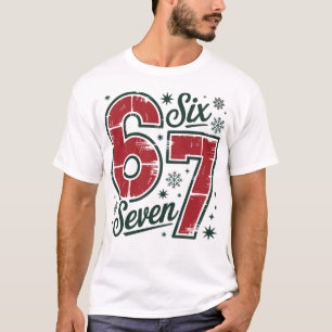 Festive 6 7 Retro Christmas theme T-Shirt