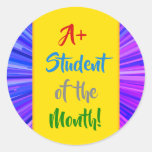 [ Thumbnail: Festive "A+ Student of The Month!" Sticker ]