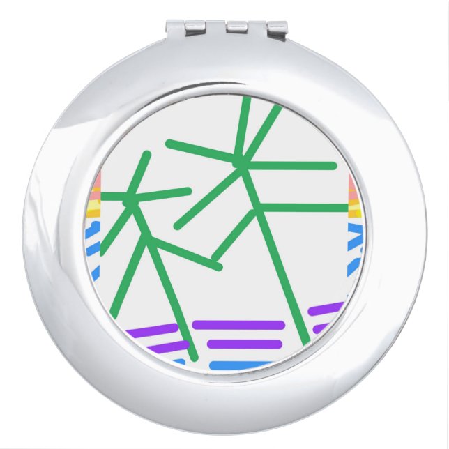 Festive Abstract  Compact Mirror (Front)