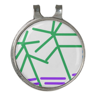 Festive Abstract Golf Hat Clip