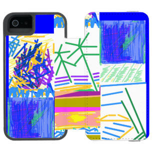 Festive Abstract iPhone SE/5/5s Wallet Case