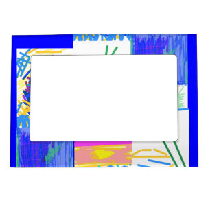 Festive Abstract  Magnetic Frame