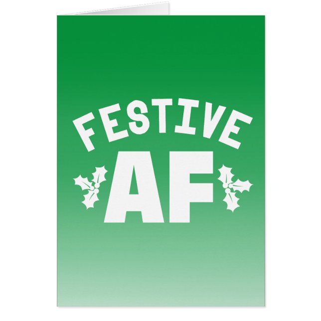 FESTIVE AF CARDS (Front)