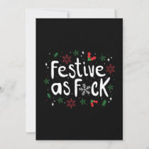 Festive AF Christmas Humor Invitation