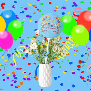 Festive Air-Filled Balloon with Name Spot