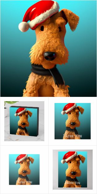 Festive Airedale Terrier Collection