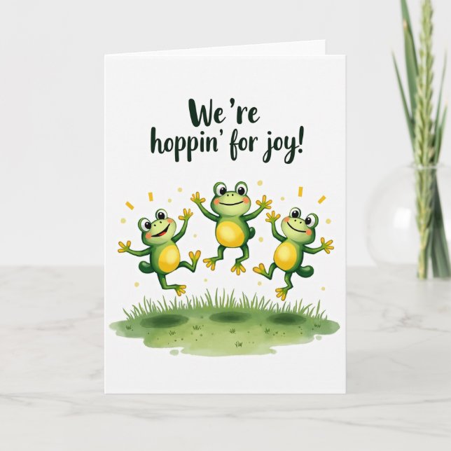 Festive Amphibian Fathers Day Card (Front)