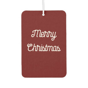 Festive and Cute Merry Christmas or Happy Holidays Air Freshener