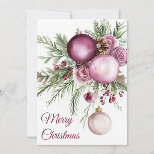 Festive and elegant Christmas Greeting Card