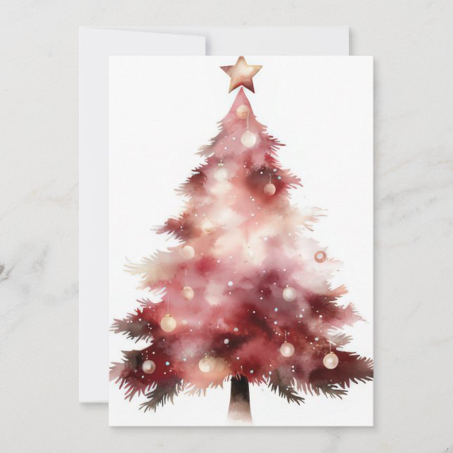 Festive and elegant Christmas Greeting Card (Front)
