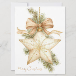 Festive and elegant Christmas Greeting Card