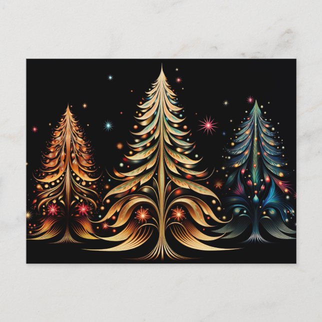 Festive and elegant Christmas Greeting Card (Front)