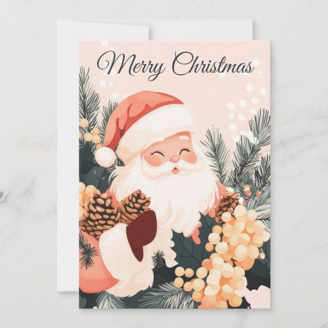 Festive and elegant Christmas Greeting Card (Front)