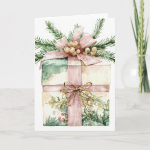 Festive and elegant Christmas Greeting Card