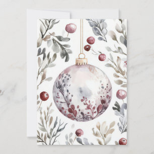 Festive and elegant Christmas Greeting Card
