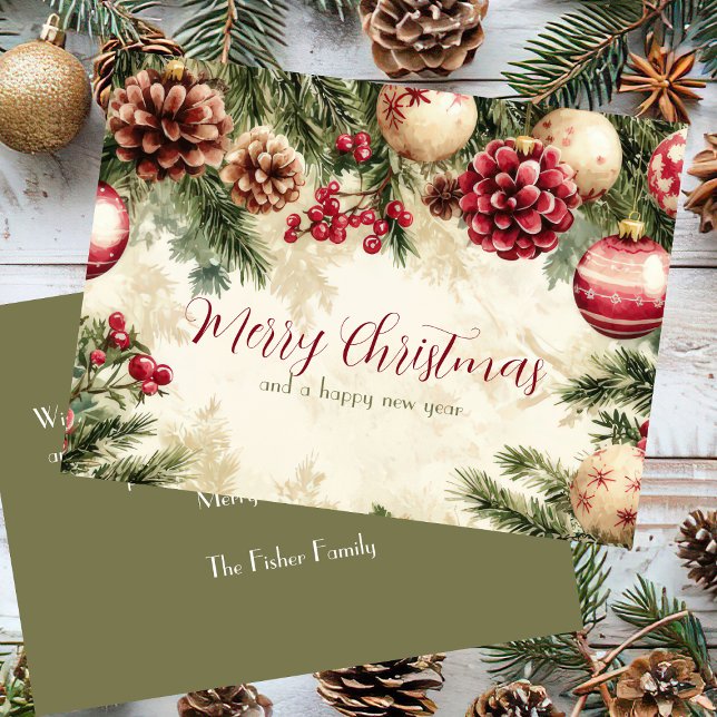 Festive and elegant Christmas Greeting Card  (Creator Uploaded)