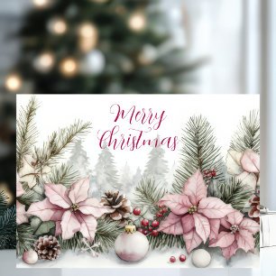Festive and elegant Christmas Greeting Card 