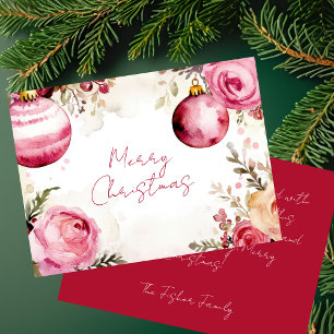 Festive and elegant Christmas Greeting Card