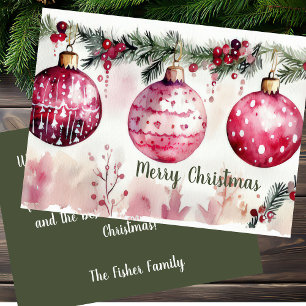 Festive and elegant Christmas Greeting Card 