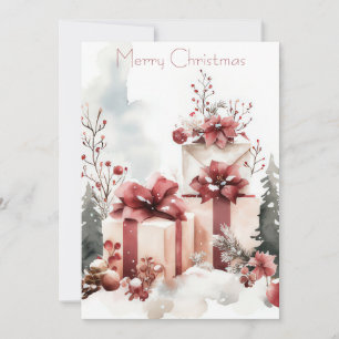 Festive and elegant Christmas Greeting Card