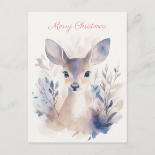 Festive and elegant Christmas Greeting Postcard