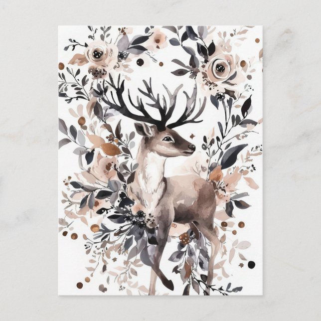 Festive and elegant Christmas Postcard (Front)