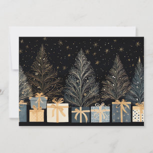 Festive and elegant Christmas Tree Greeting Card
