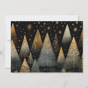 Festive and elegant Christmas Tree greeting Card