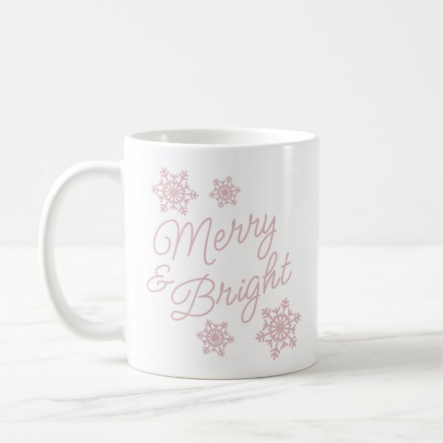 Festive And Elegant Seasons Greetings Coffee Mug (Left)
