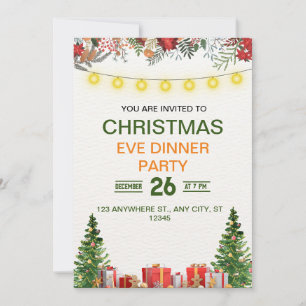 Festive and Fun Christmas Gathering Invitation