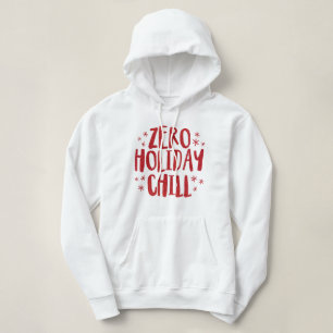 Festive and funny red glitter holiday hoodie
