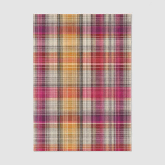 Festive and Gingham Pattern Style Tissue Paper (Front)