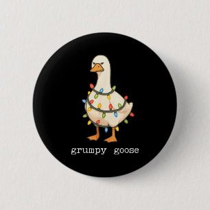 Festive And Mpy Goose Santa Hat Xmas Light Matchin Button