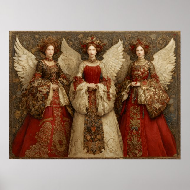 Festive Angels Poster (Front)