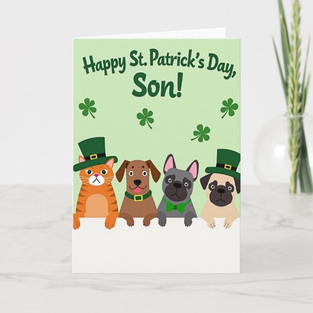 Festive Animal Friends Day Card (Front)