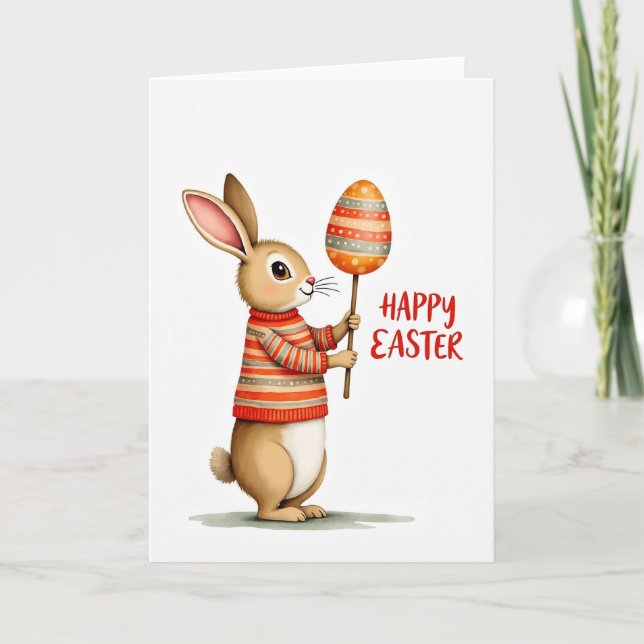 Festive Animal Spring Card (Front)