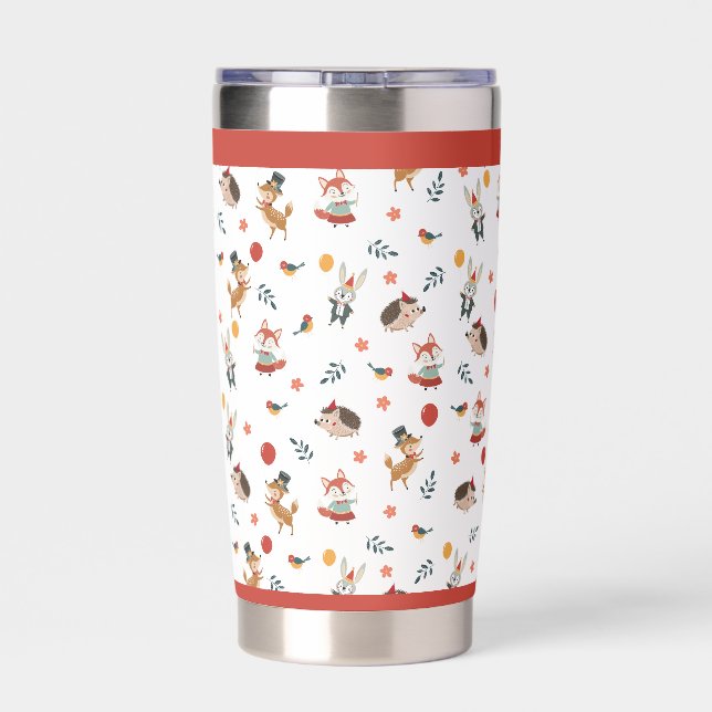 Festive animals  insulated tumbler (Back)
