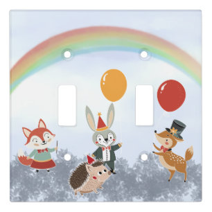 Festive animals light switch cover