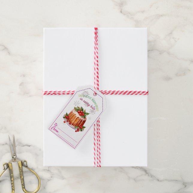 Festive art Christmas gift tags (With Twine)