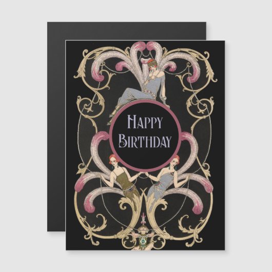 Festive Art Deco Birthday (Front/Back)