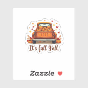 Festive Autumn Harvest Design Celebrating Fall Sea Sticker