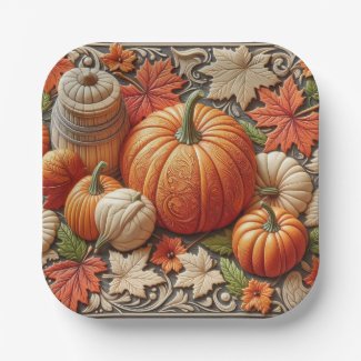 Festive Autumn Season Pumpkins Thanksgiving 