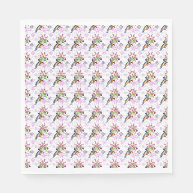 Festive Axlotl Napkins (Front)