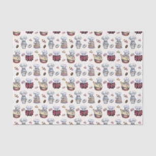 festive baking gnome party tissue paper