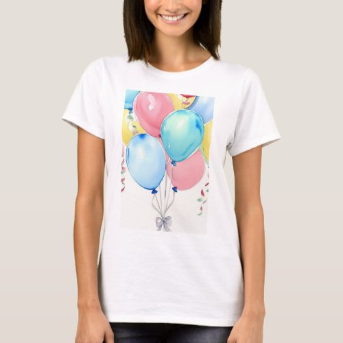 Festive Balloons  T_Shirt